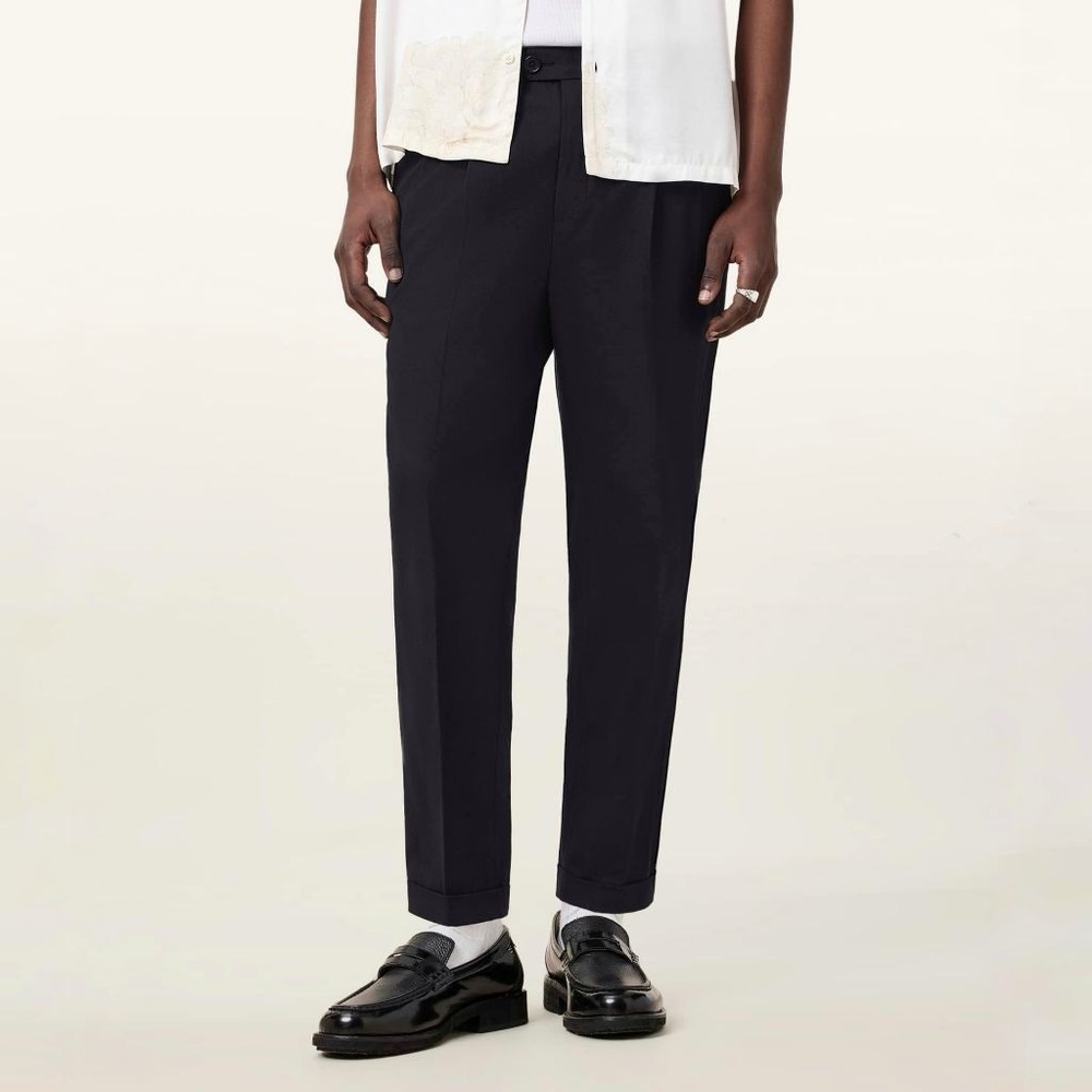 All Saints Tallis Men’s Cropped Chinos (Black, Sz 30)